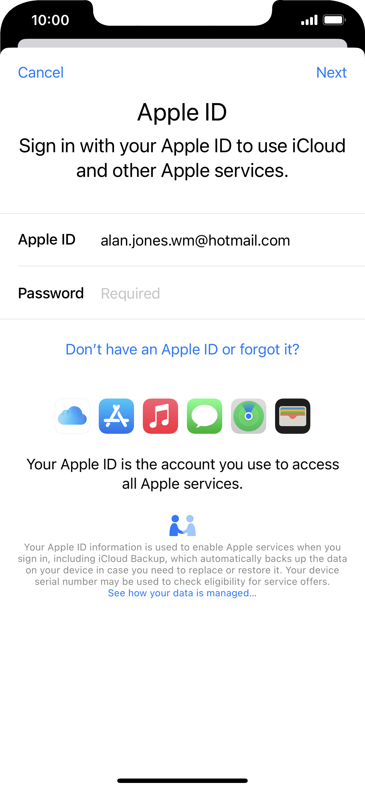 I Need A Fake Apple Id And Password